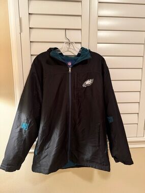 Reebok NFL On Field Jacket in Dark Green and black
